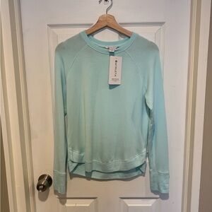 Athleta Soft Teal Crewneck Long-Sleeve XS NWT